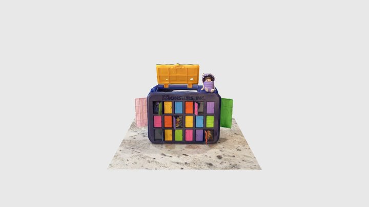 Tokyo Disney Monster Inc Popcorn Bucket 3D Model