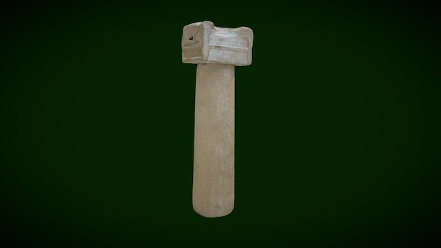 Columna con capitel decorado (MAN) 3D Model