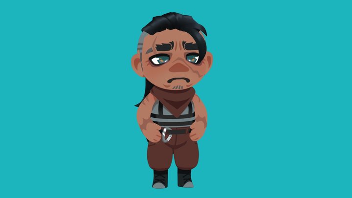 Jolene Chibi 3D Model