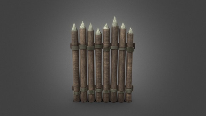 Palisade LowPoly 3D Model