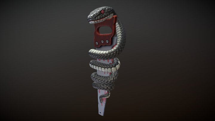 The Snake And The Saw 3D Model