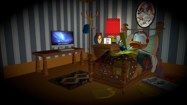 Donald Duck room 3D Model