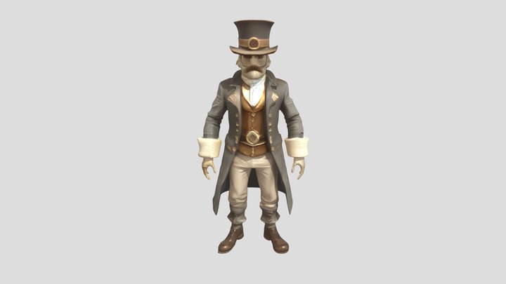 steampunk inspired gentleman character – Modelo 3D gratuito STL