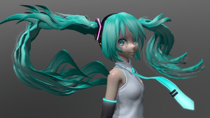 Hatsume Miku 3D Model