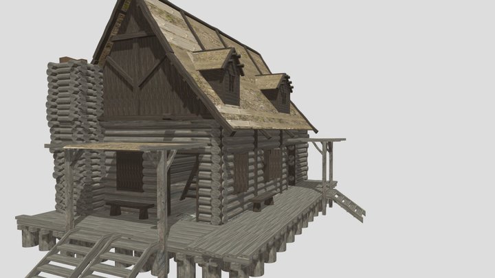 log cabin 3D Model