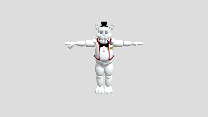 Stylized+ Freddy+ Fazbear+v3+3.6+ 3D Model