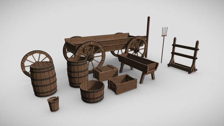 Mediaeval Props 3D Model