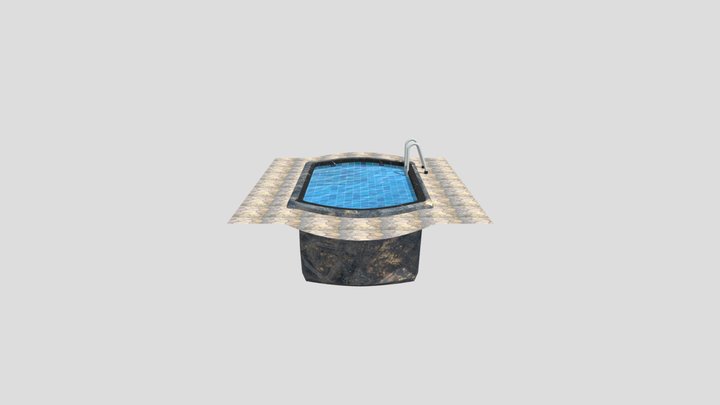 Swimming Pool with texture 3D Model