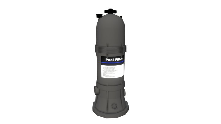 Pool Filter Low Poly 3D Model
