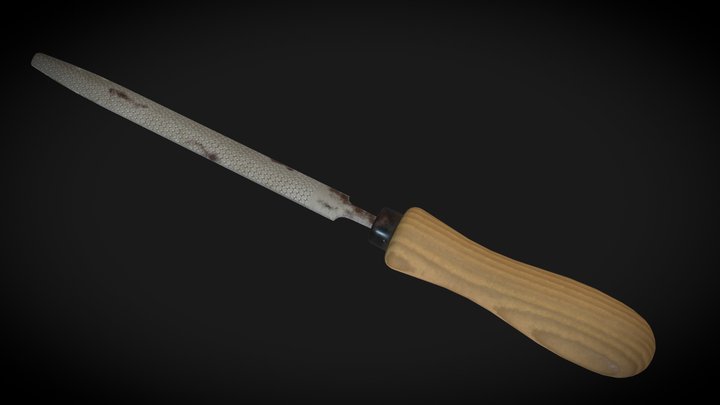 Wood File 3D Model