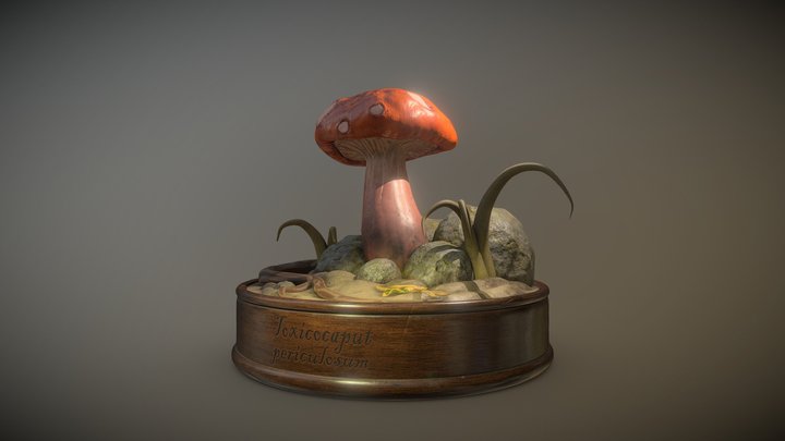 Toxicocaput Periculosum - 3D Mushroom 3D Model