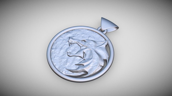 Witcher Medallion 3D Model