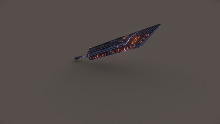 Blade of Cosmic Fire 3D Model