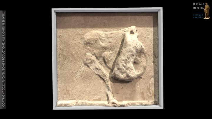 3D rendering of Metope West 04 (Parthenon)