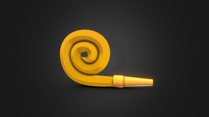 Party whistle blower (its FREEE) 3D Model