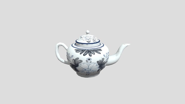 Fine China Teapot 3D Model