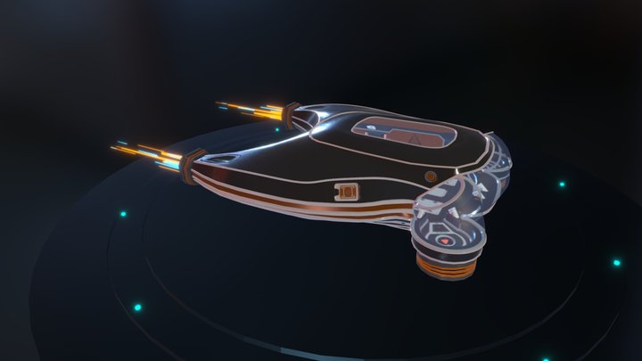 Trafalgar - 05. A spaceship environment for VR. 3D Model