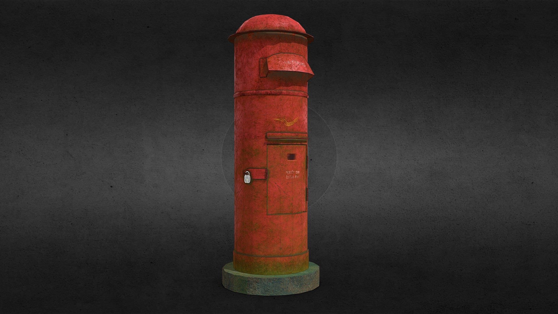 Indian post box old ( FREE ) - Download Free 3D model by Ajay S Anil ...