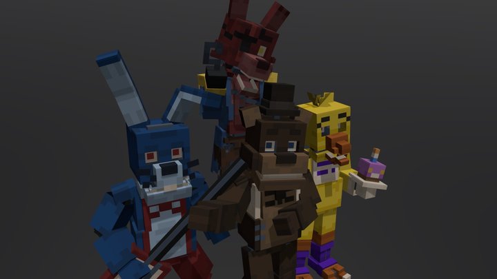 FNAF1 updated 3D Model