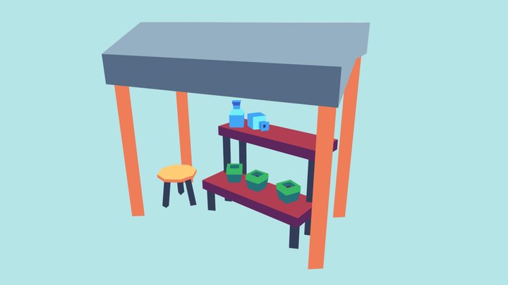 Low Poly Environment Assets 3D Model