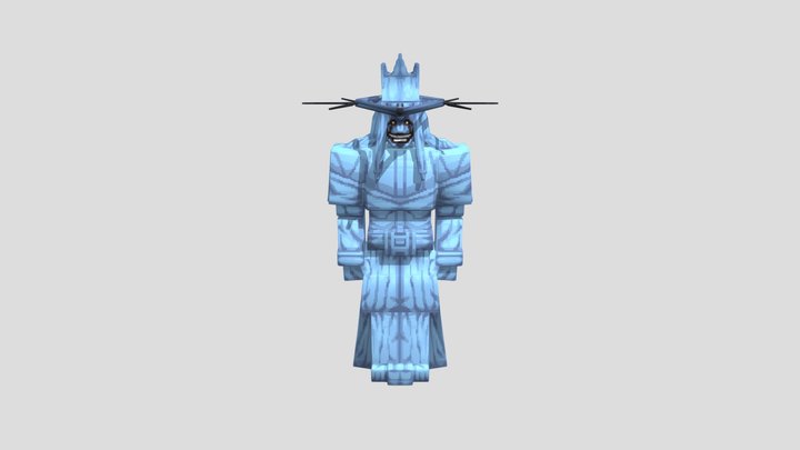 God Statue Solo leveling cubic 3D Model