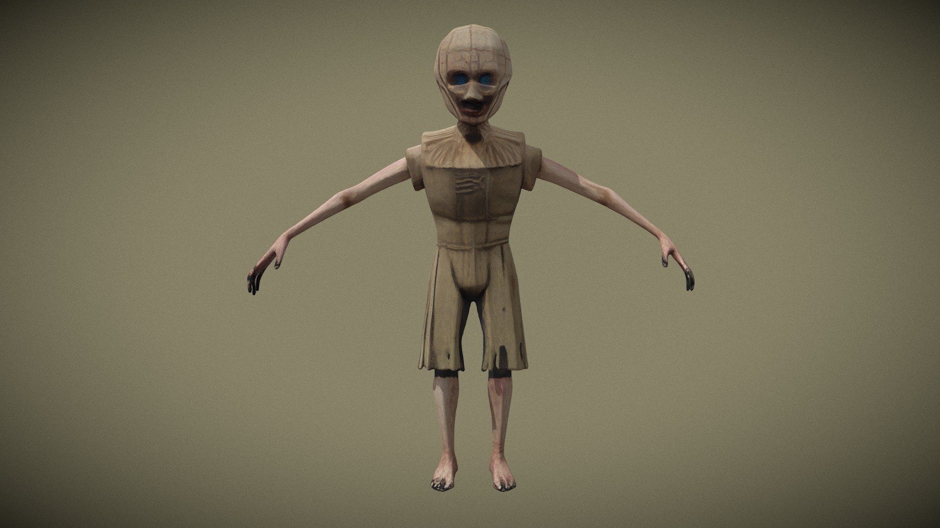 Wooden Doll Horror - 3D model by adboris [c390774] - Sketchfab