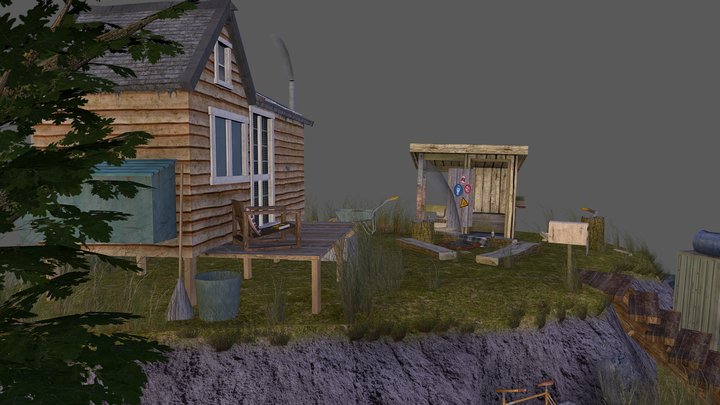 DAE Diorama - Eco House 3D Model