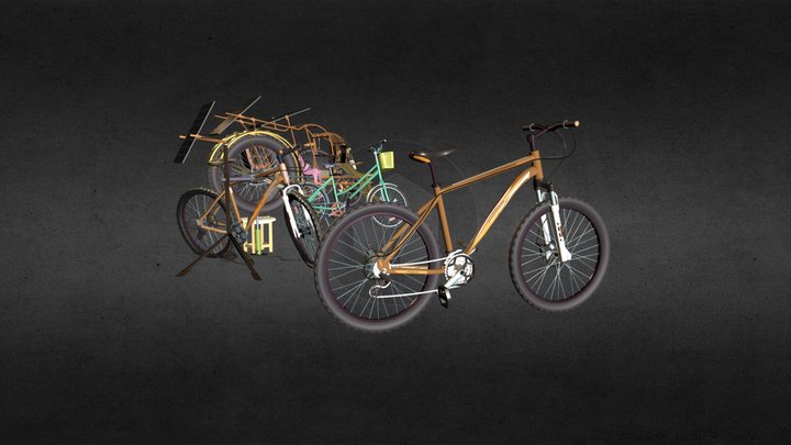 5 Kinds of Bikes 3D Model