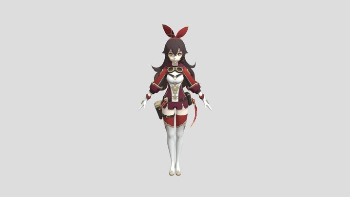 [Genshin Impact] Amber (100% Outrider) – Modello 3D gratuito STL