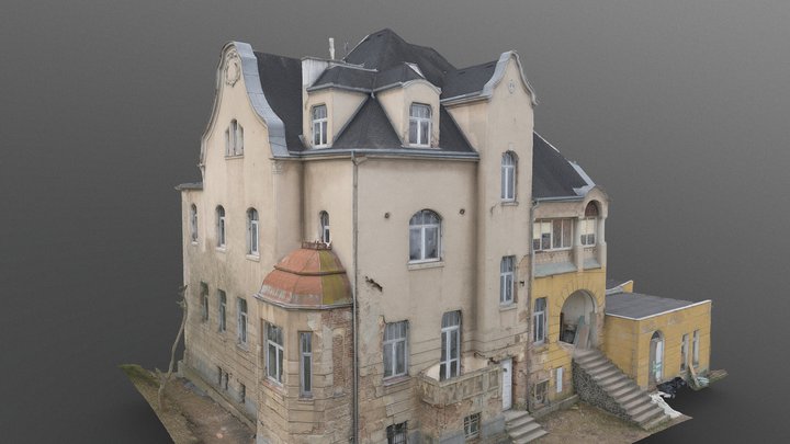 Old villa ruin 3D Model