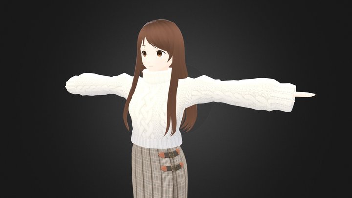 anime 3d chracter 3D Model