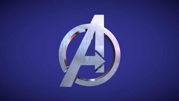 Logo - Movies - The Avengers 3D Model