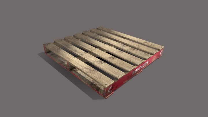 Supplies pallet 3D Model