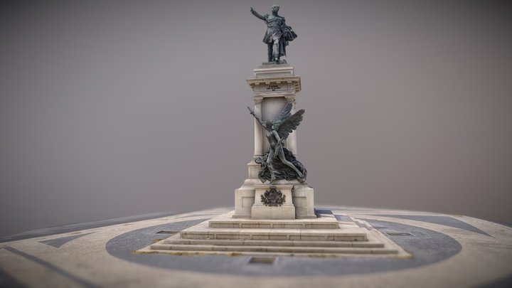 Monument of the Marshal Saldanha 3D Model