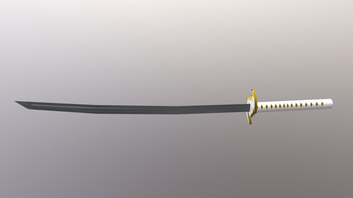 Samurai Sword 3D Model