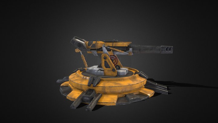 lost gun real time game asset PBR 3D Model