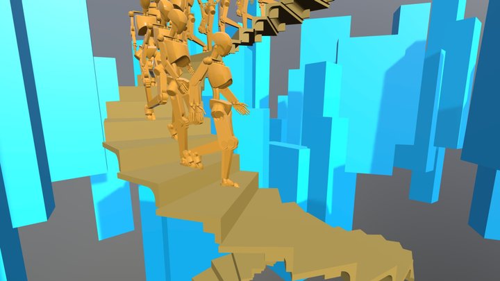 The Spiral Staircase Optimized 3D Model