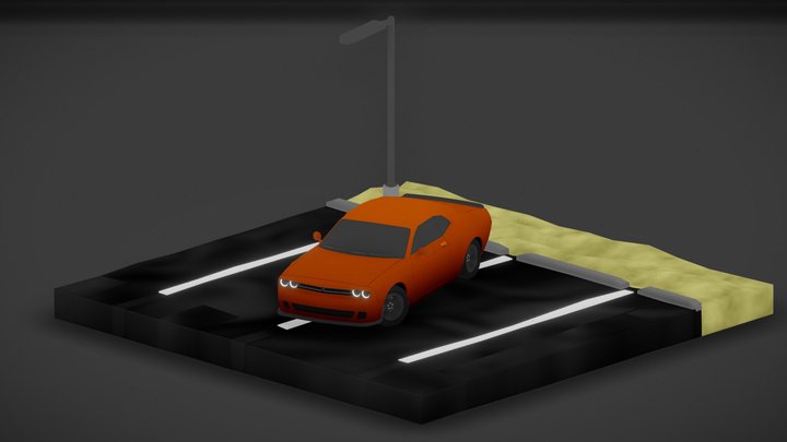 Dodge Challenger Stylized