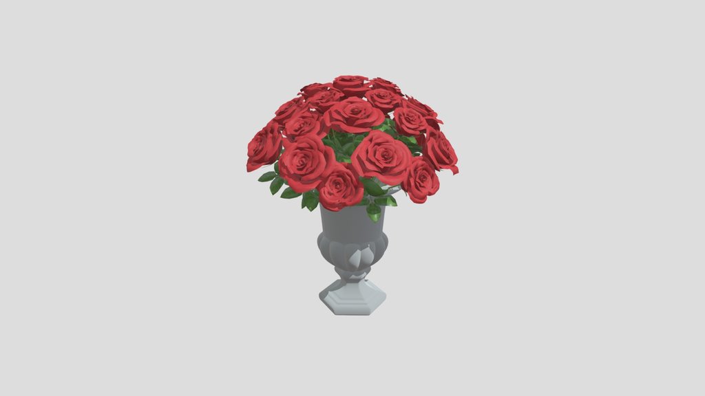 Classic Red Rose Bloom