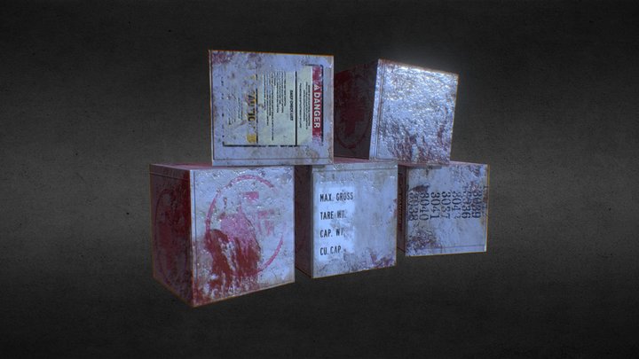First Aid Boxes 3D Model