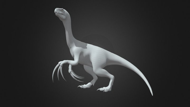 Therizinosaurus Rigged Basemesh 3D Model