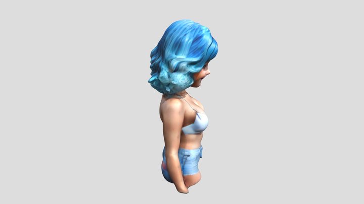 teen blue 3D Model