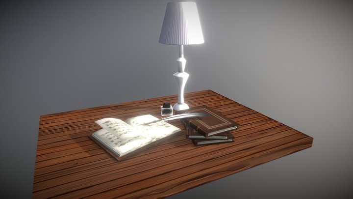 Low Poly Props 3D Model