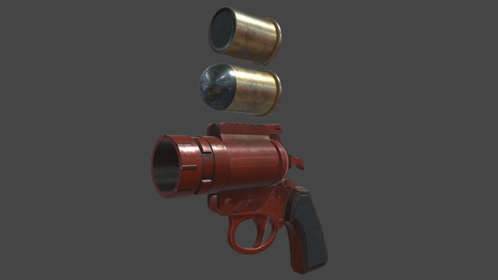 FLARE GUN. 3D Model