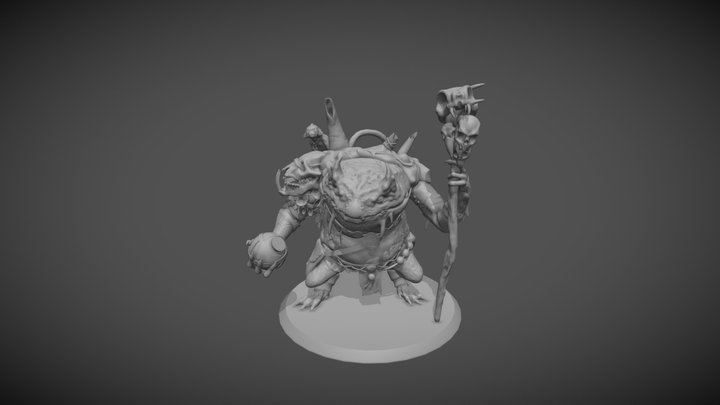 Slaad Green 3D Model