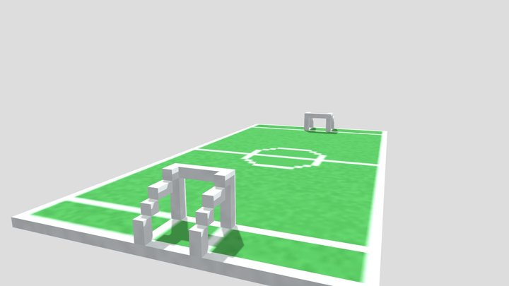 football field - Pixel 3D Model