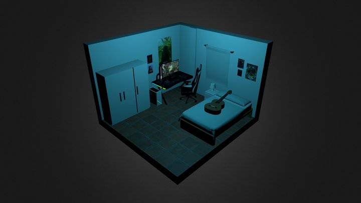 Bedroom Diorama | Seville flat 3D Model