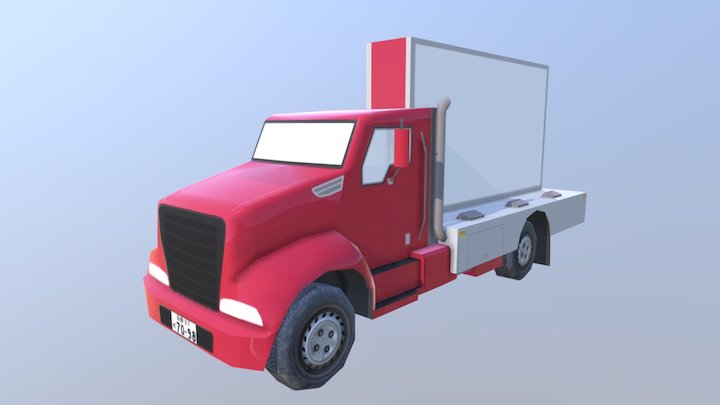 Cities Skyline truck 3D Model