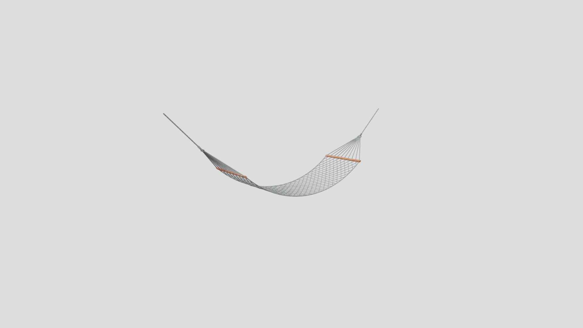 3D model Hammock - This is a 3D model of the Hammock. The 3D model is about a white and black object.