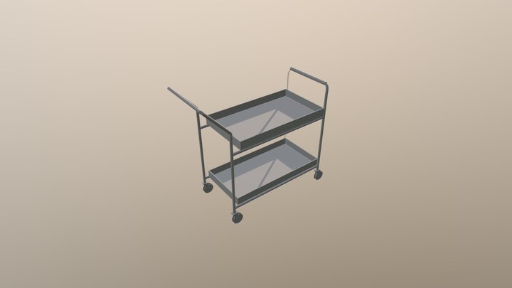 Mail Cart 3D Model
